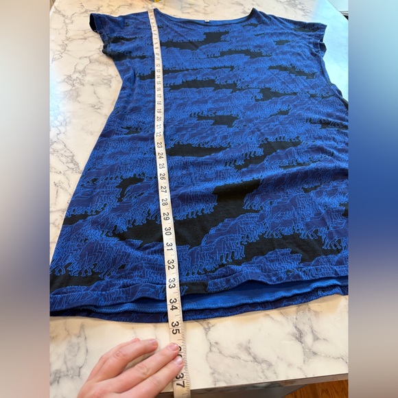 Pretty Snake Mystical Horse Trails Print Cotton Jersey Tee Shirt Dress - Medium - Picture 14 of 14